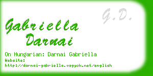 gabriella darnai business card